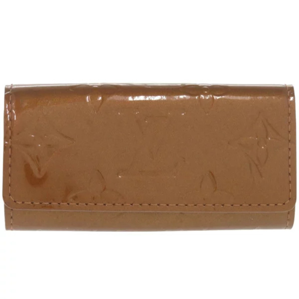 Louis Vuitton Multicles Monogram Vernis Bronze Brown Key Case Wallet LV